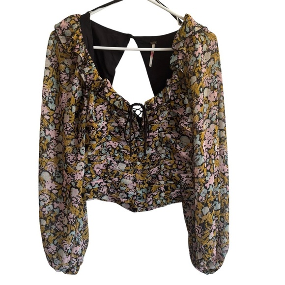 Free People Mabel Printed Blouse, Size XS - Picture 5 of 12